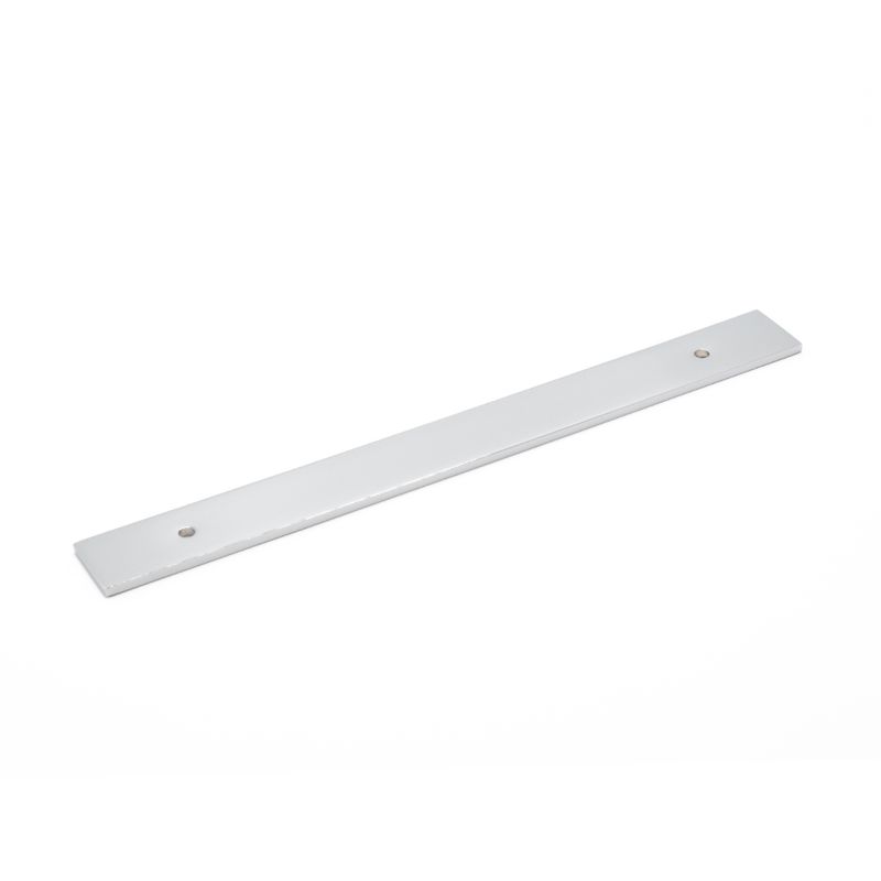 Fender Knurled / Linea Back Plate, 160mm Centres, Solid Brass - Chrome