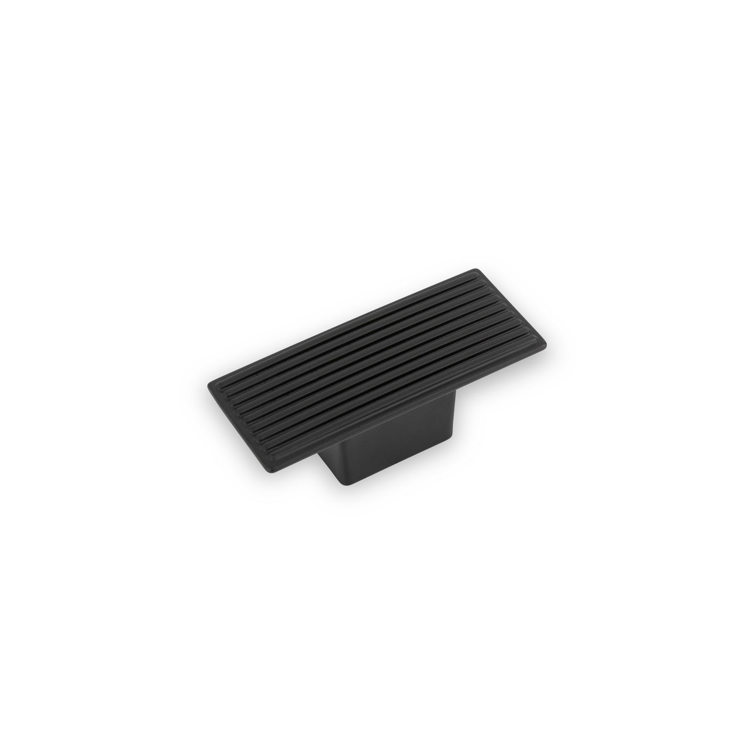 Linden Rectangular Knob - Matt Black