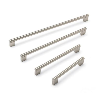 Aries Bar Handle, 144mm Centres - Brushed Nickel