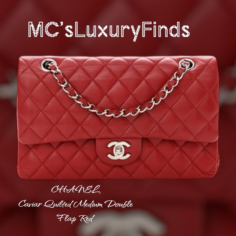 Chanel Double Flap Caviar Medium (2012)