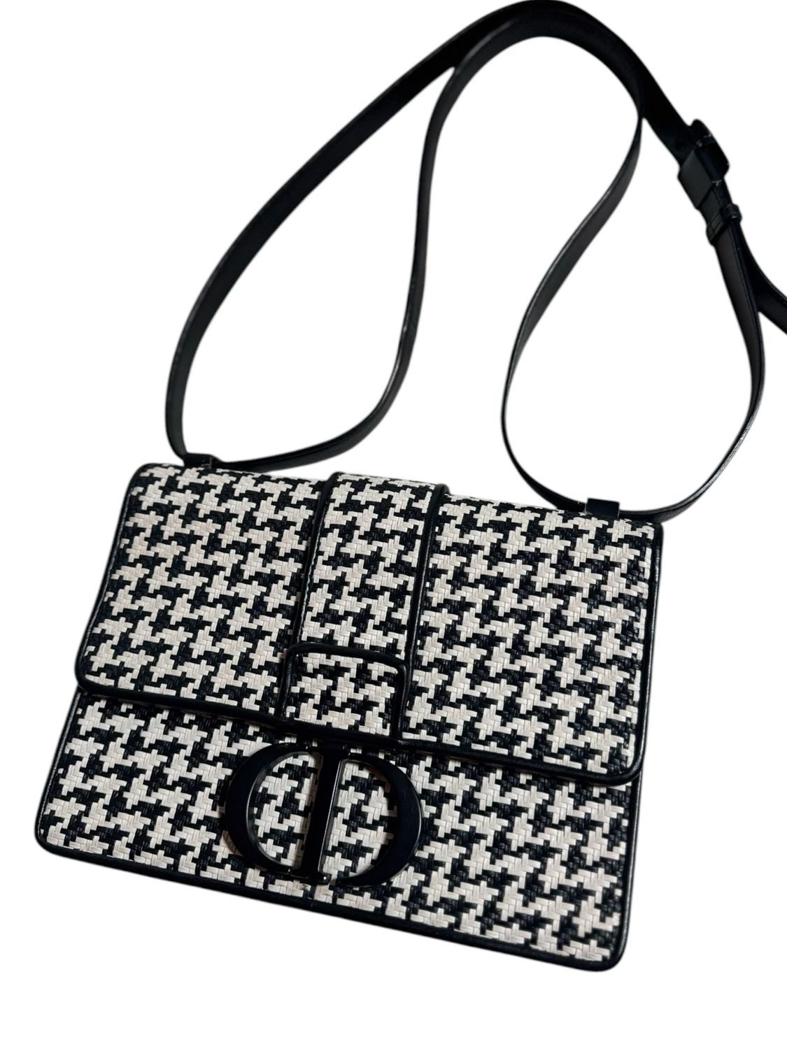 Christian Dior 30 Montaigne bag, the houndstooth braided version