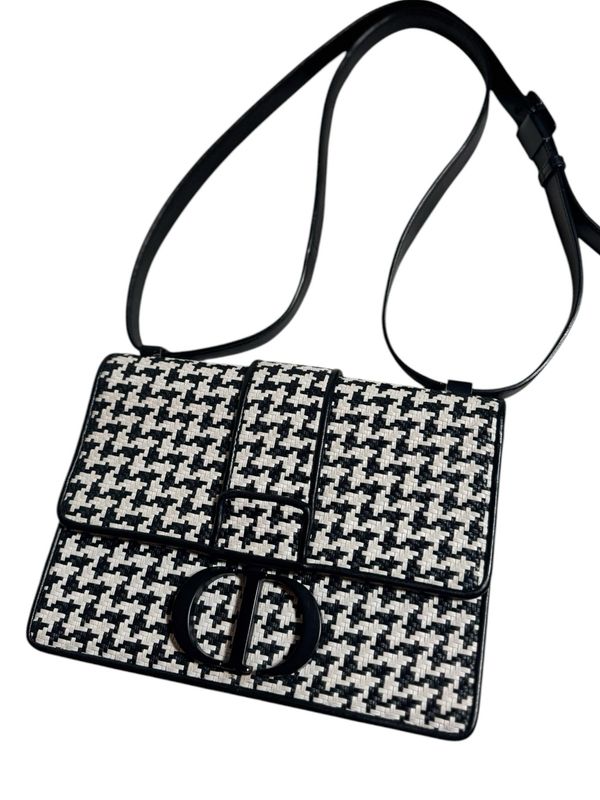 Christian Dior 30 Montaigne bag, the houndstooth braided version