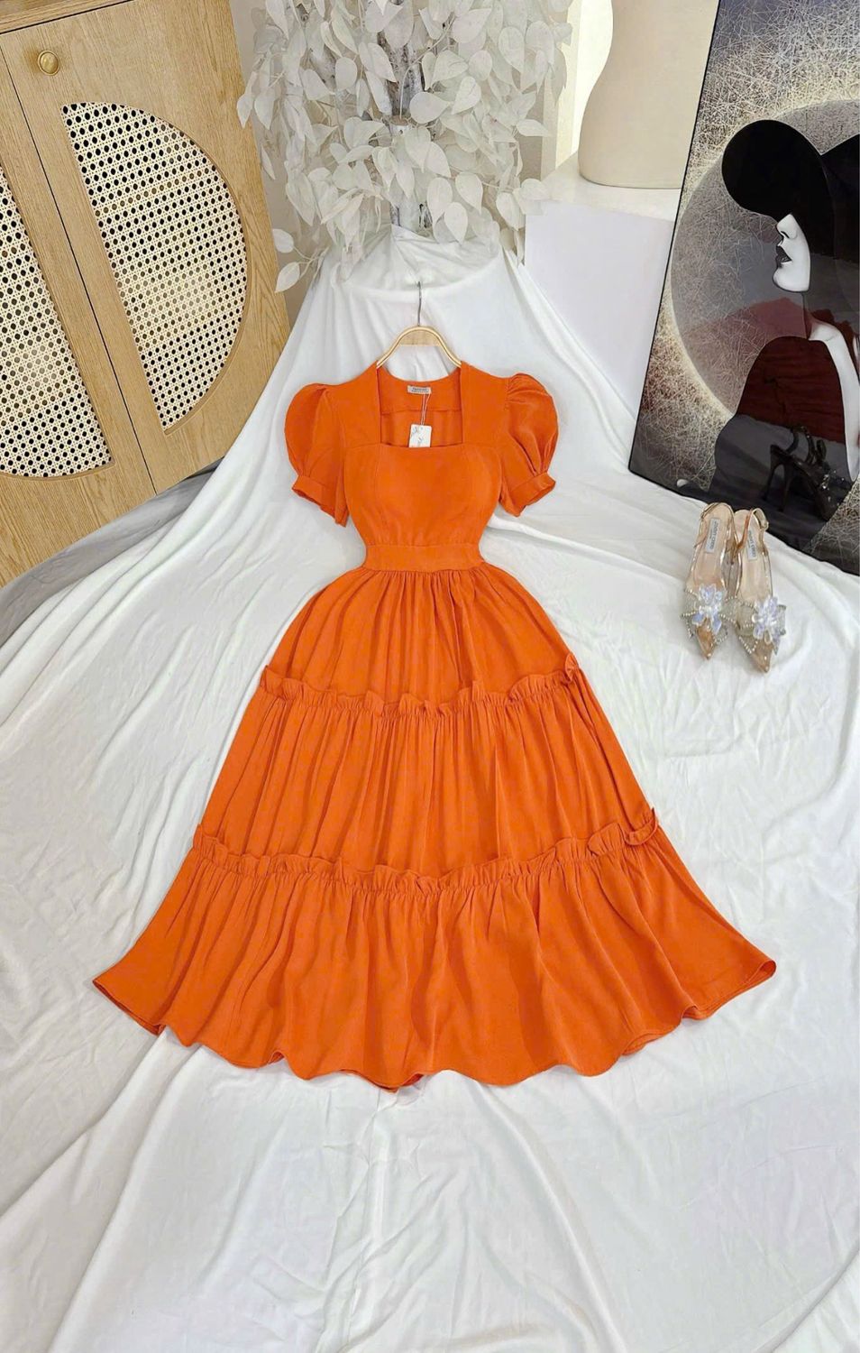 Maxi Puff Dress