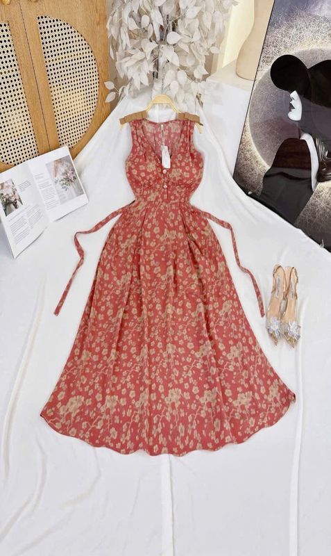 Sleeve Less  Long Dress