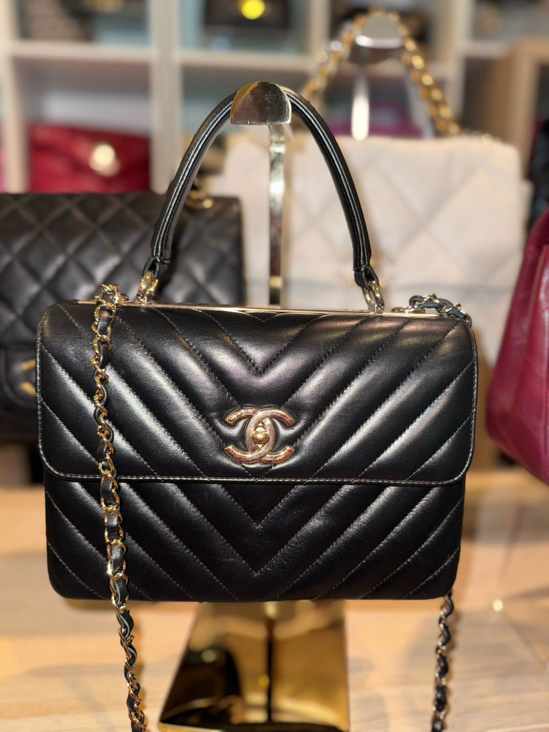 Chanel Trendy Black MM