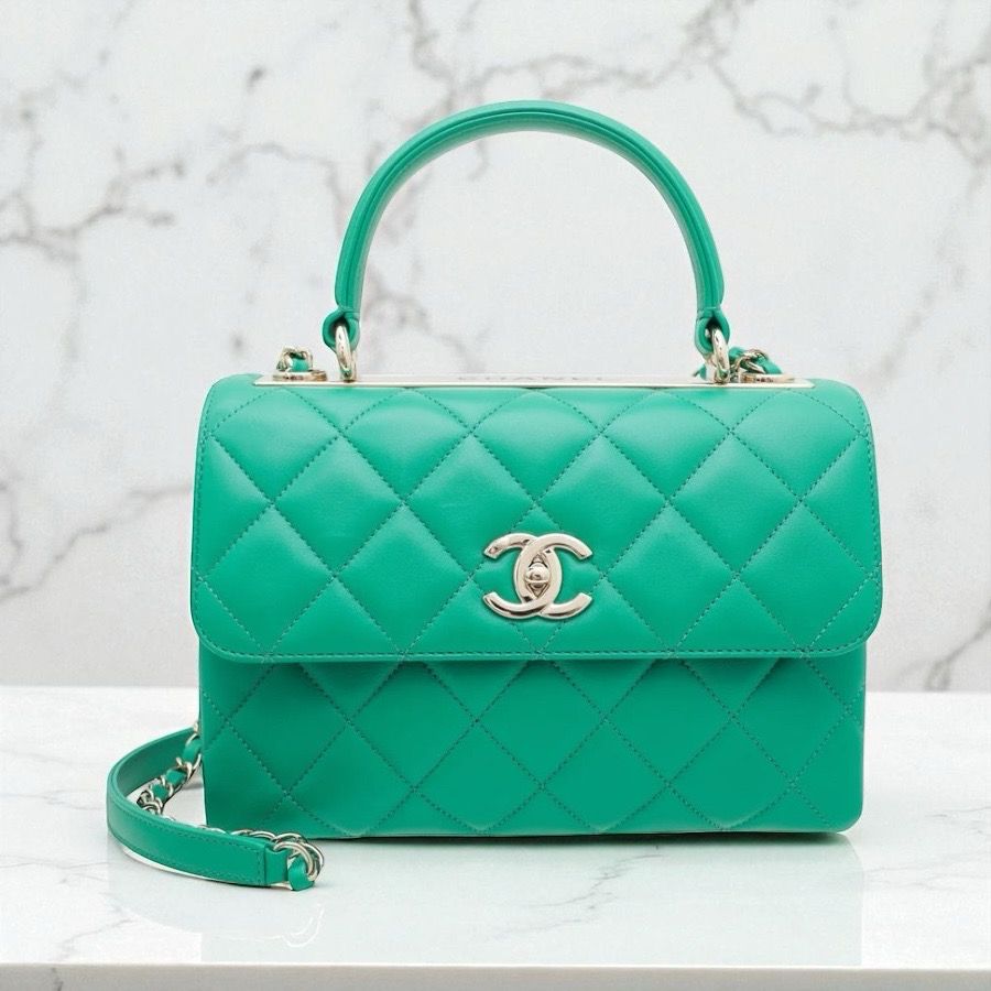Chanel Trendy Green M