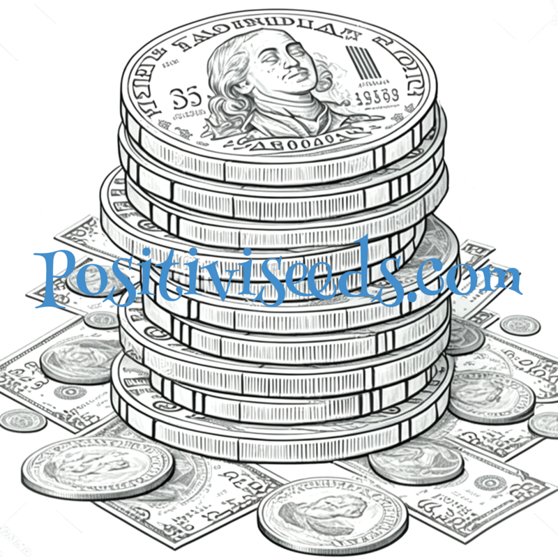 Money Windfall Vision Board Blank Checks