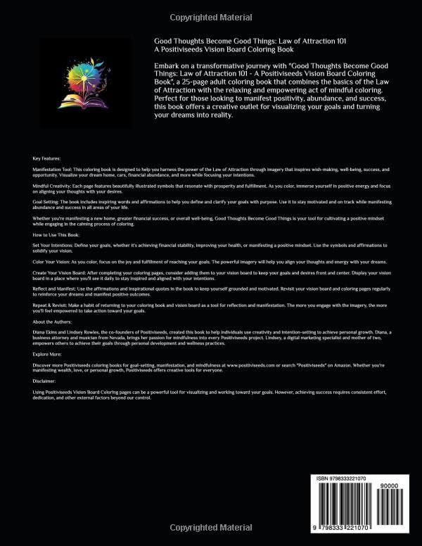 Positiviseeds Vision Board Coloring Book