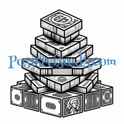 Money Windfall Vision Board Money Piles