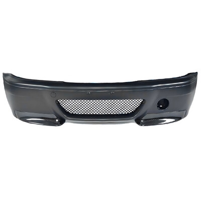 BMW E46 M3 CSL Style Front Bumper + Carbon Fiber Splitters