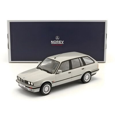 1/18 Norev BMW E30 325i Touring Silver Metallic Diecast Model Car