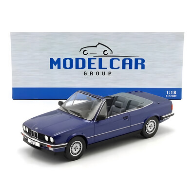 1/18 MCG BMW E30 325i Cabriolet Blue Diecast Model Car