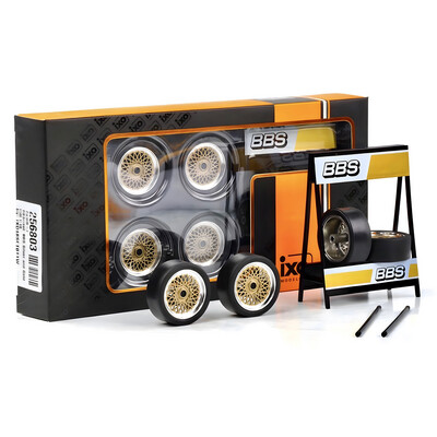 1/18 IXO Models BBS E50 Gold Diecast Wheel Set