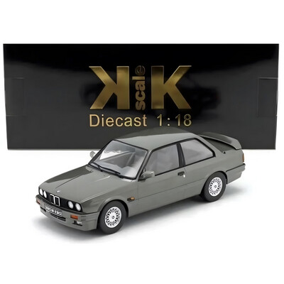 1/18 KK-Scale BMW E30 320is Italo M3 Grey Metallic Diecast Model Car