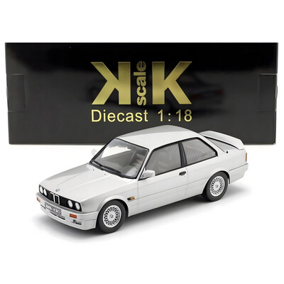 1/18 KK-Scale BMW E30 320is Italo M3 Silver Diecast Model Car