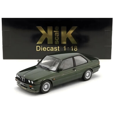1/18 KK-Scale BMW E30 Alpina B6 3.5 Green Metallic Diecast Model Car