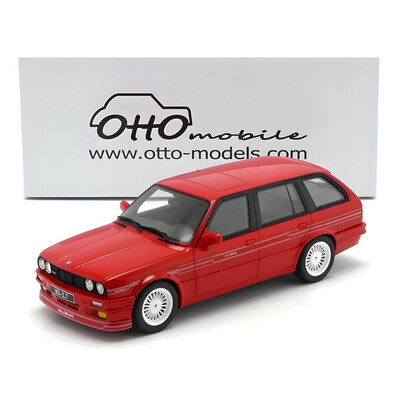 1/18 Otto Mobile BMW E30 Alpina B3 2.7 Touring Brillant Red Diecast Model Car