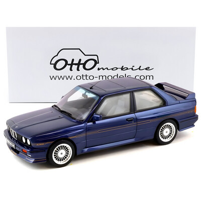 1/12 Otto Mobile BMW E30 M3 Alpina B6 3.5 Metallic Blue Diecast Model Car