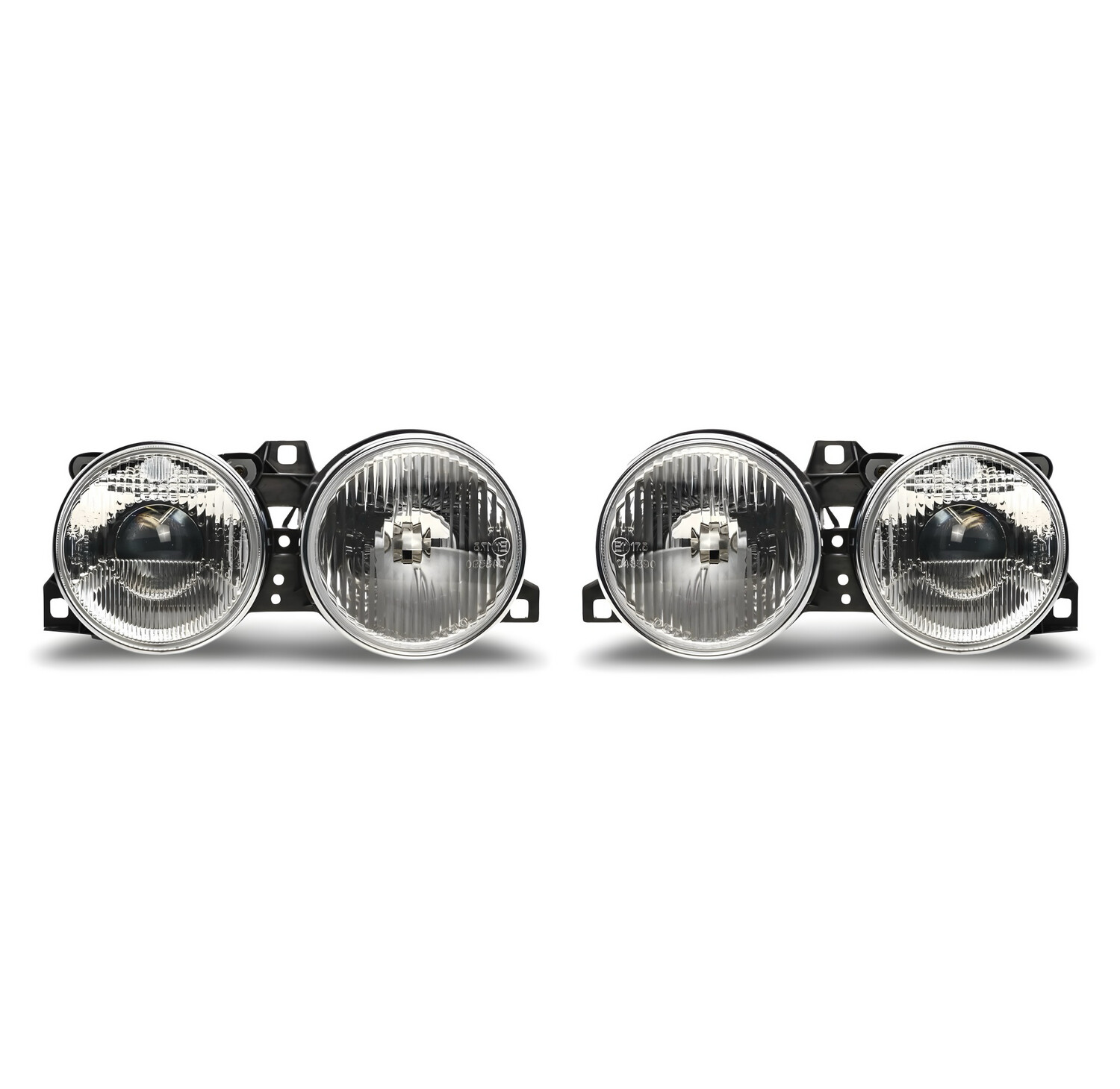 BMW E30 Depo Clear Smiley Projector Headlights