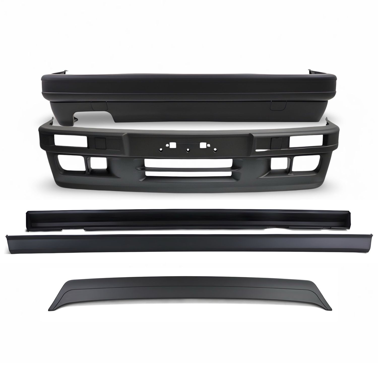 BMW E30 MTech 2 Bumpers + M3 Side Skirts + MTech 1 Rear Spoiler