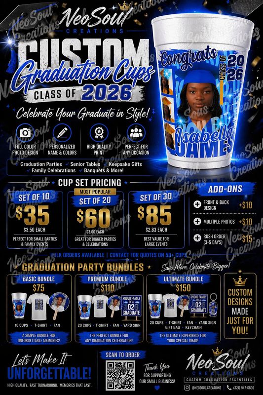 Customize Graduation Foam Cups