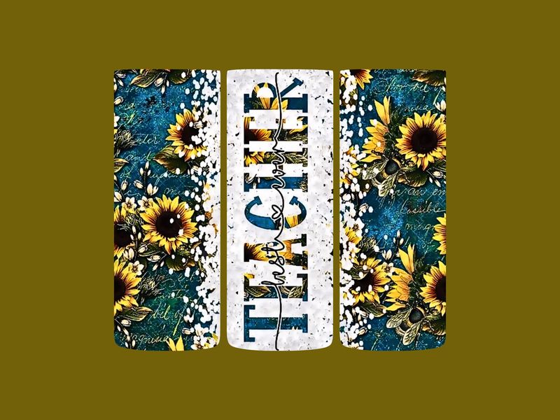 Sunflower Teacher Tumbler