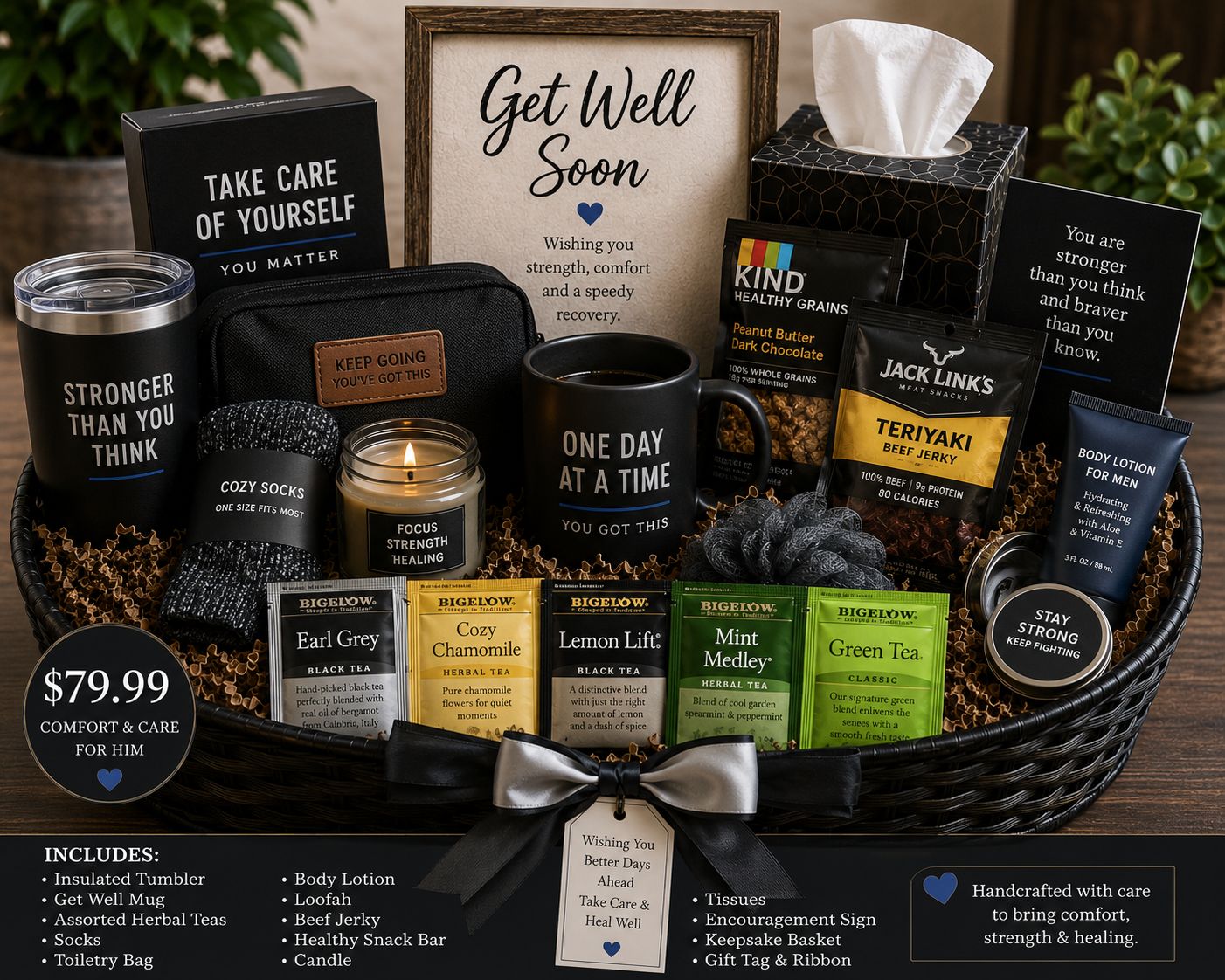 Comfort &amp; Care for Him Gift Basket