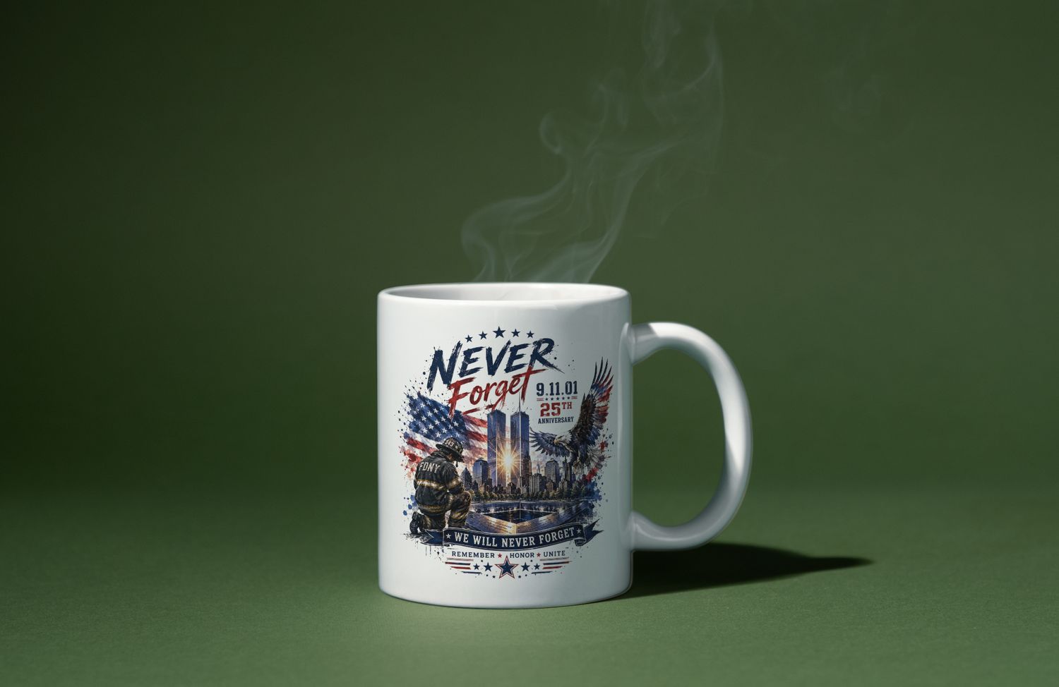 911 Never Forget Remembrance Mug