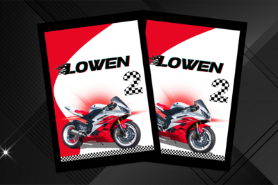 MOTO ROUGE NOIR BLANC - Pack numérique MOTO ROUGE NOIR BLANC - Pack numérique