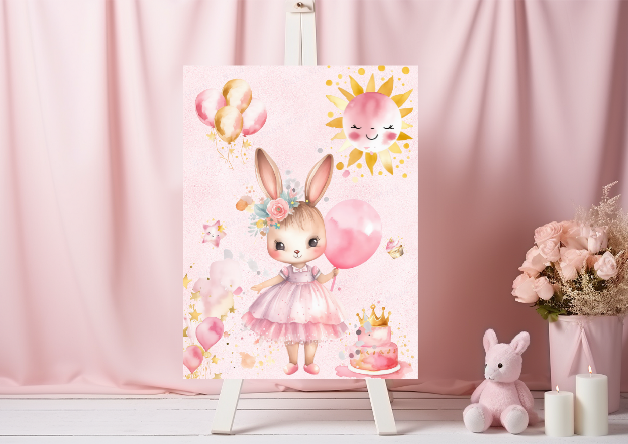 Lapin rose et son monde féérique - Pack numérique