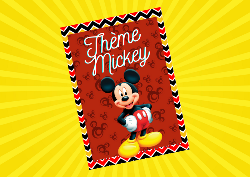 MICKEY rouge jaune noir - Pack numérique MICKEY rouge jaune noir - Pack numérique