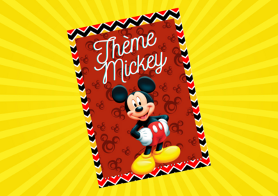 MICKEY rouge jaune noir - Pack numérique MICKEY rouge jaune noir - Pack numérique
