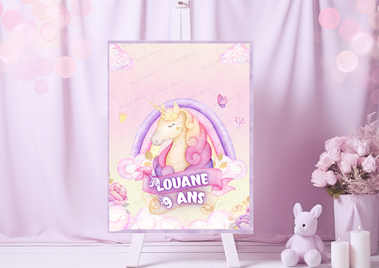 LICORNE modèle LOUANE - Kit imprimé LICORNE modèle LOUANE - Kit imprimé
