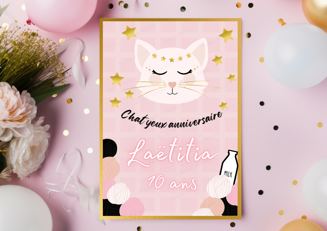 CHAT ROSE - Pack numérique CHAT ROSE - Pack numérique