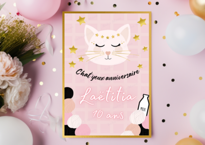 CHAT ROSE - Pack numérique