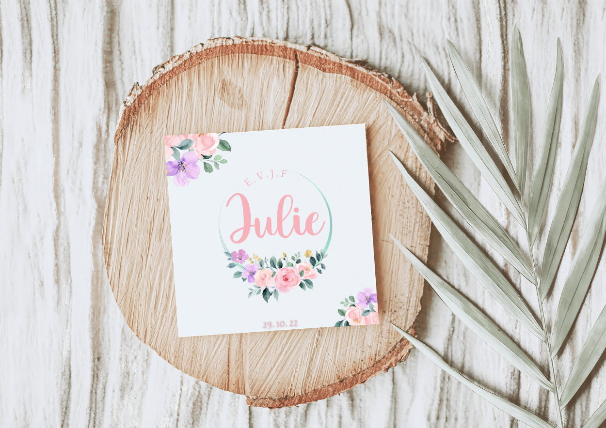 FLEURS thème Julie - Kit imprimé