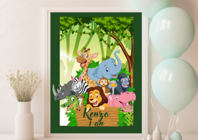 Animaux de la jungle modèle Kenzo - Pack numérique Animaux de la jungle modèle Kenzo - Pack numérique