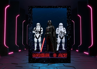 DARK VADOR STAR WARS - Kit imprimé DARK VADOR STAR WARS - Kit imprimé