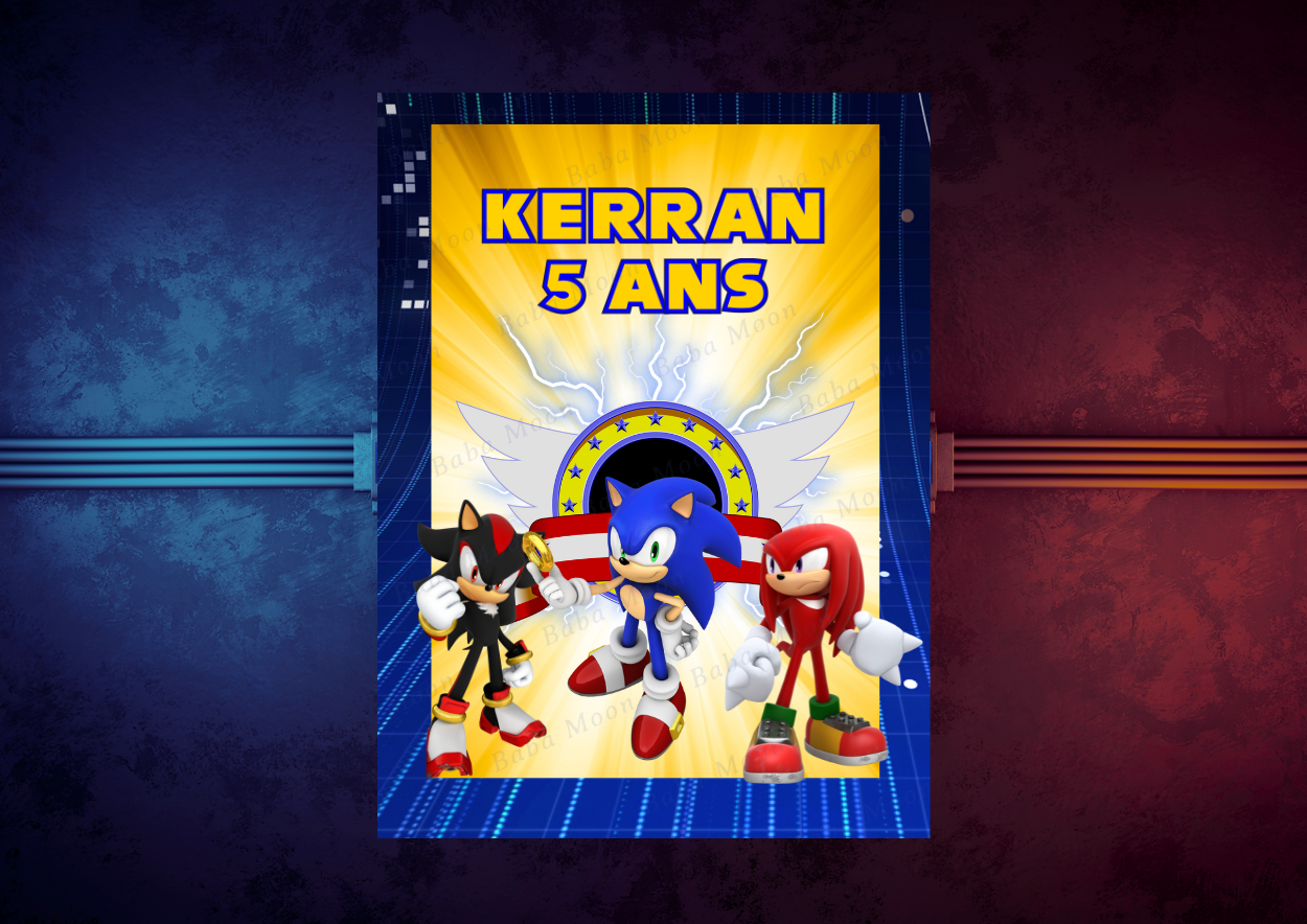 SONIC TONS BLEUS ET JAUNE - Pack numérique SONIC TONS BLEUS ET JAUNE - Pack numérique