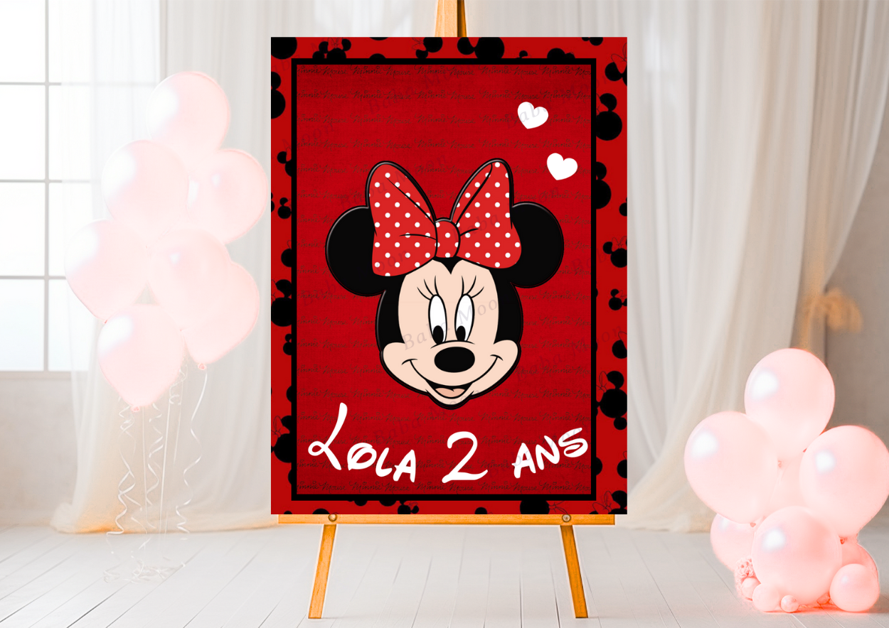 MINNIE ROUGE NOIR - Pack numérique MINNIE ROUGE NOIR - Pack numérique