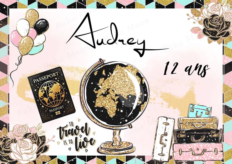 VOYAGE modèle Audrey - Kit imprimé