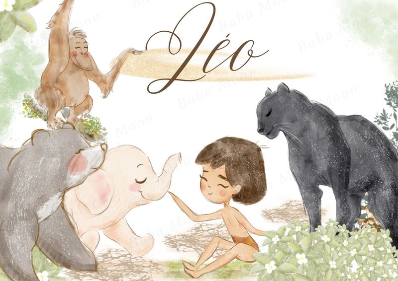 LE LIVRE DE LA JUNGLE modèle Léo - Kit imprimé