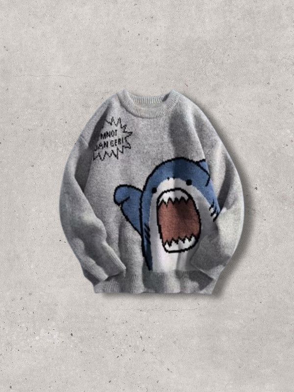 Japanese Style Shark Knit Sweater