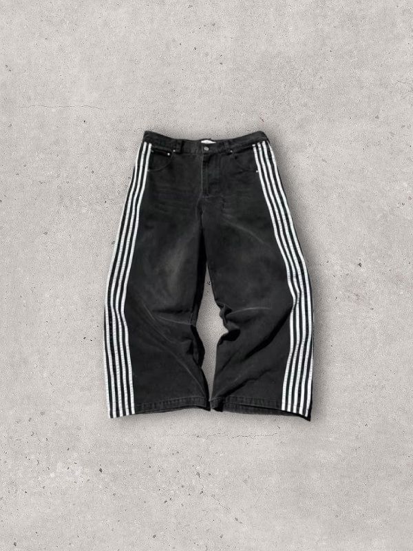 Striped Baggy Jeans