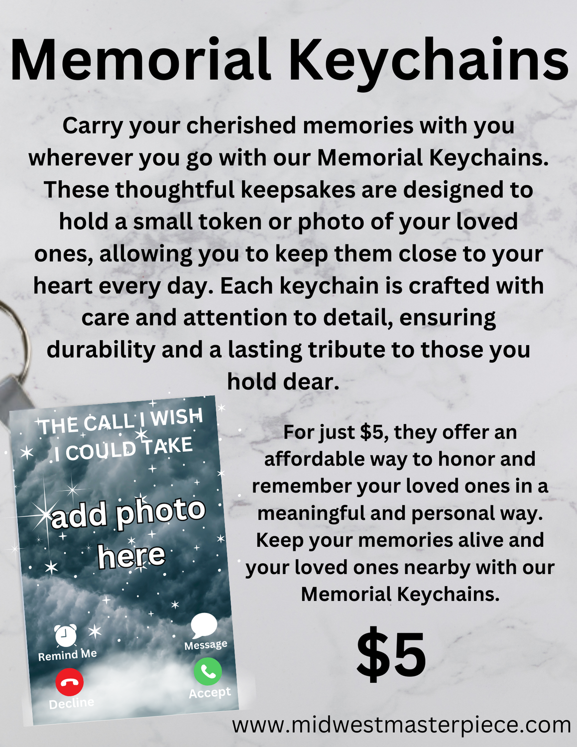 Memorial Keychain