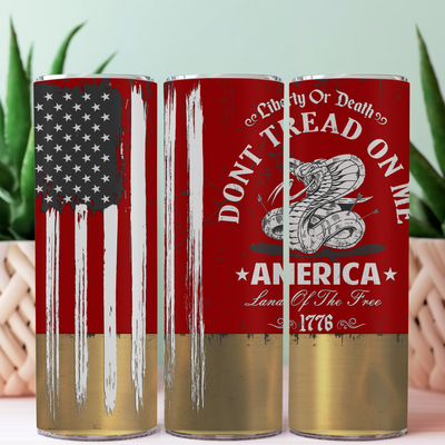 RED BULLET DONT TREAD ON ME TUMBLER