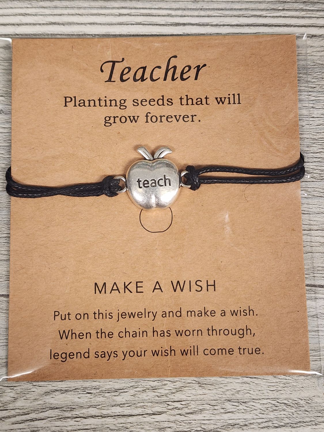 TEACHER APPLE BRACELET