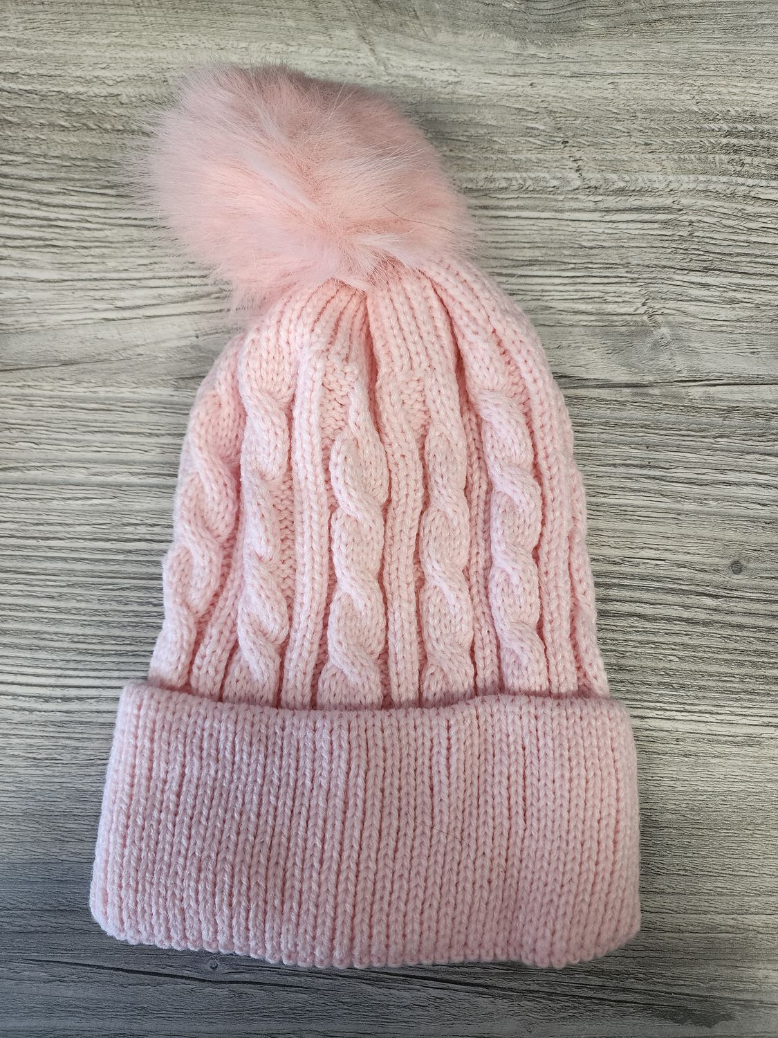 Pom Stocking Hats with Custom Patch