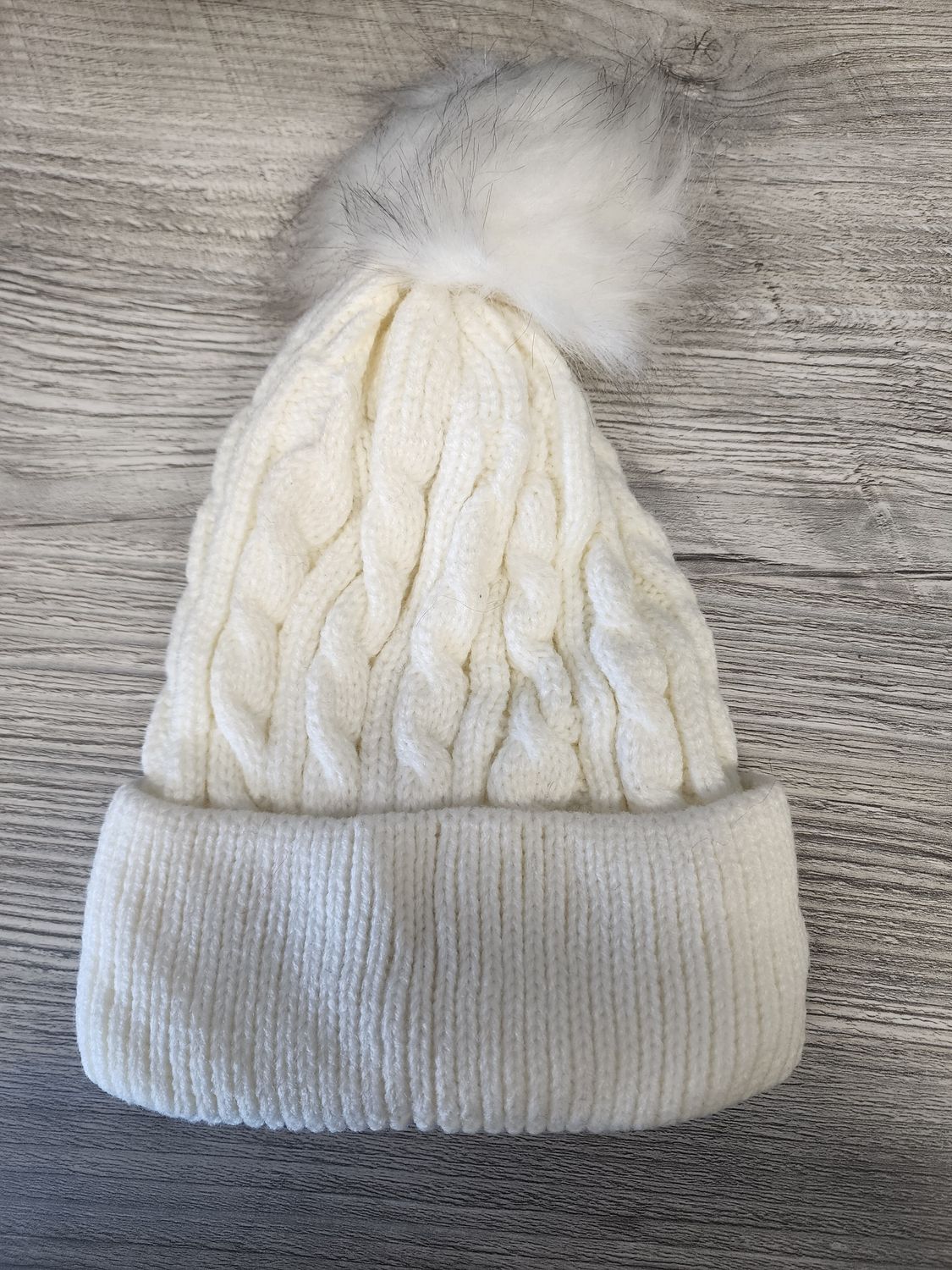 Pom Stocking Hats with Custom Patch