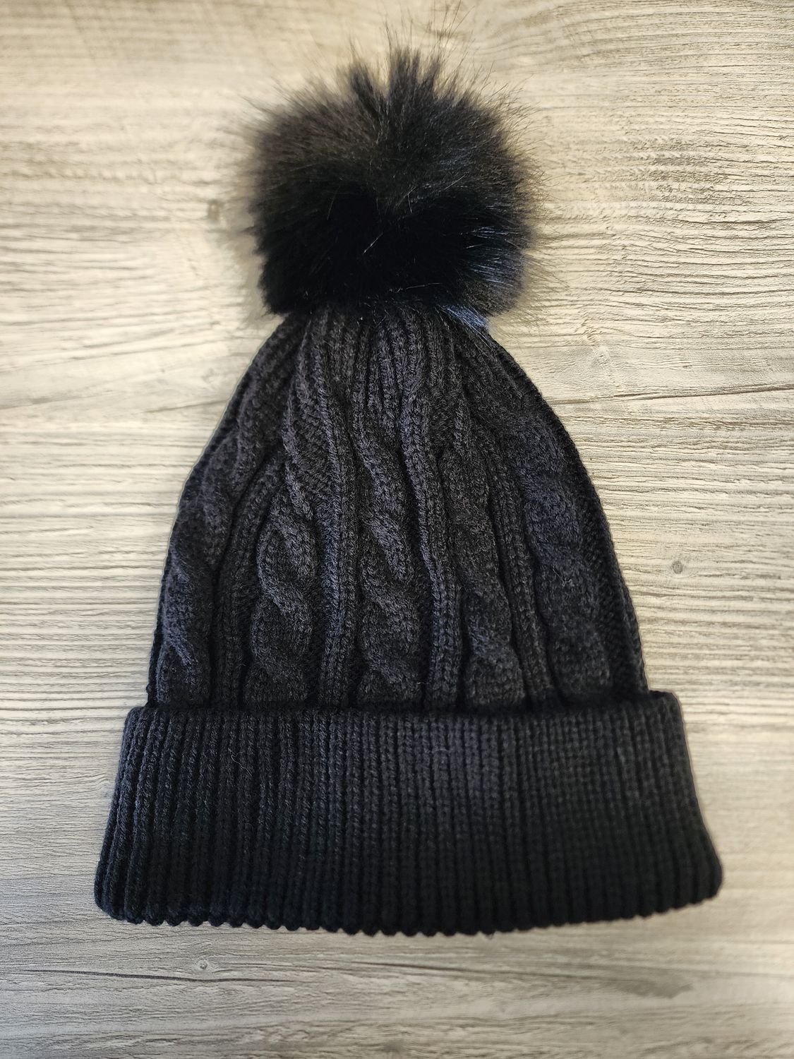 Pom Stocking Hats with Custom Patch